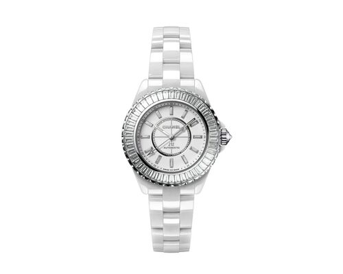J12 Baguette Diamond Bezel Watch Caliber 12.2, 33 mm